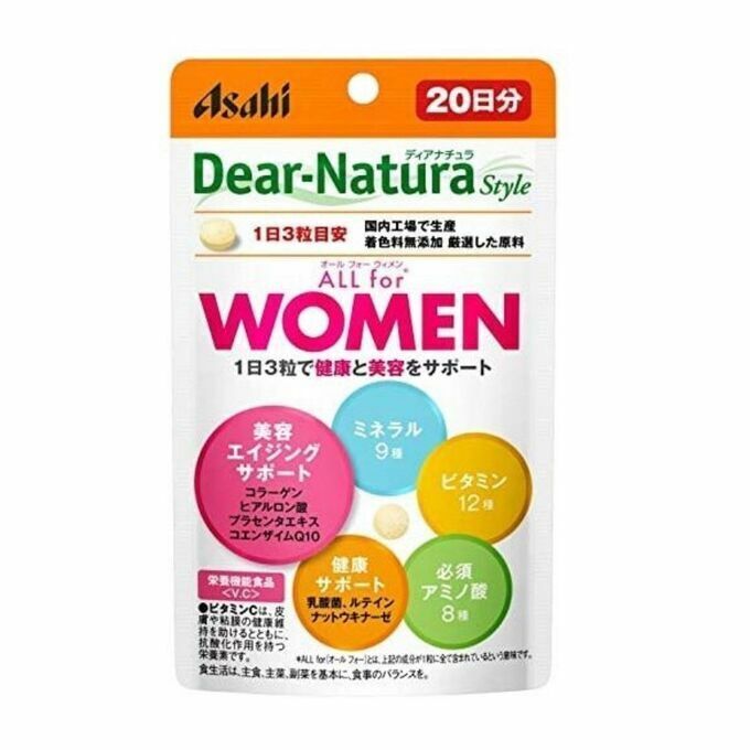 Asahi DEAR NATURA Витаминно-минеральный 
комплекс для женщин, 20 дней