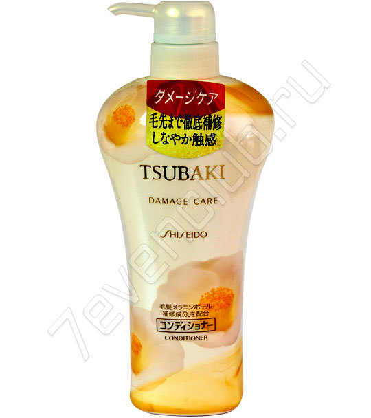 Кондиционер Shiseido Tsubaki Damage Care Восстановление и уход, для поврежденных волос, с маслом камелии аминокислотами, 550мл
