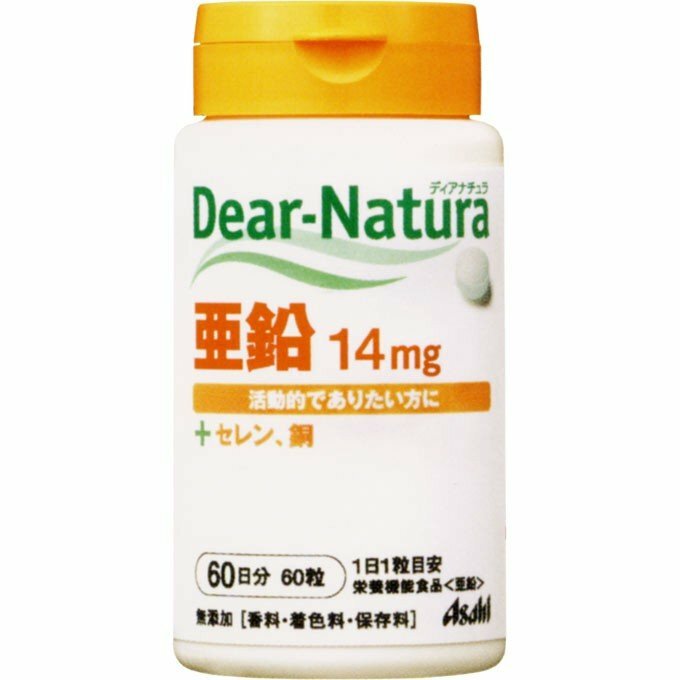 Asahi Dear-Natura Цинк, селен, медь (60 таб на 60 дней)