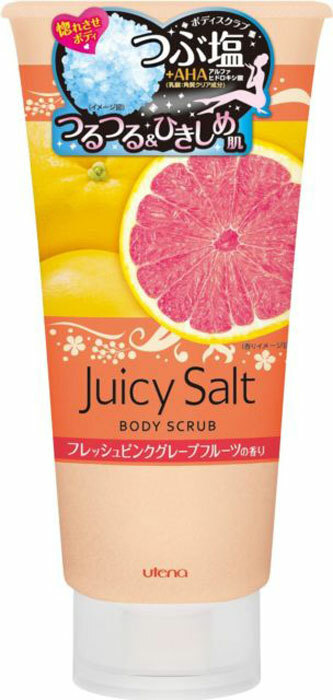 UTENA «Juicy Salt» Солевой скраб для тела с ароматом  розового грейфрута,  300г­­