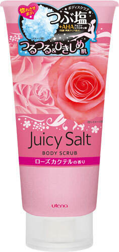 UTENA «Juicy Salt» Солевой скраб для тела с ароматом розы, 300г­