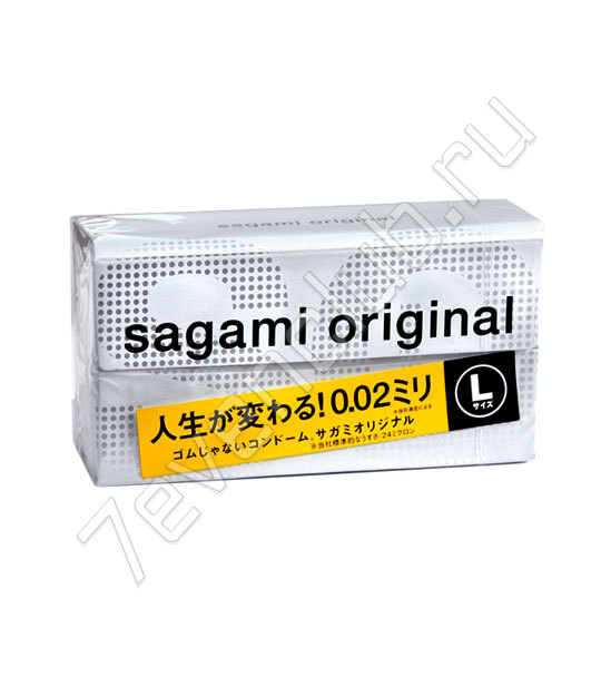 Презервативы Sagami Original (желтая полоска) 10 шт­