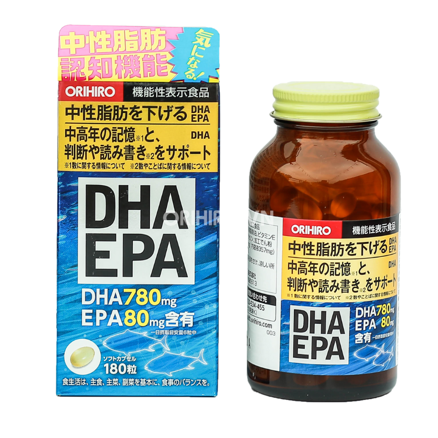 ORIHIRO Омега-3 DHA, EPA, DPA (180 капсул на 30 дней)