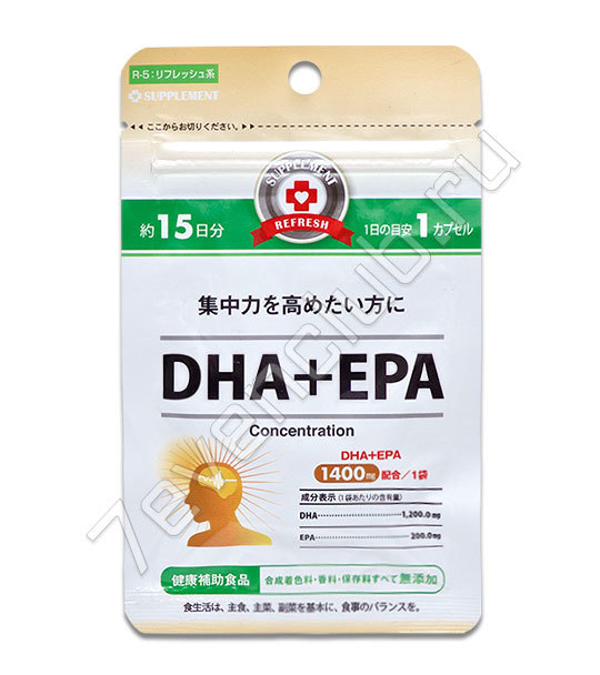 Daiso DHA+EPA Concentration Омега-3 в капсулах (15 таблеток на 15 дней) Daiso DHA+EPA Concentration Омега-3 в капсулах (15 таблеток на 15 дней)