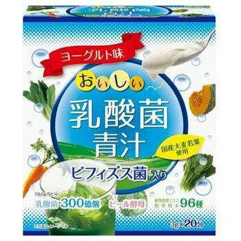 YUWA Аодзиру с молочнокислыми бактериями и растительными ферментами, со вкусом йогурта (порошок 3г х 20 стиков)