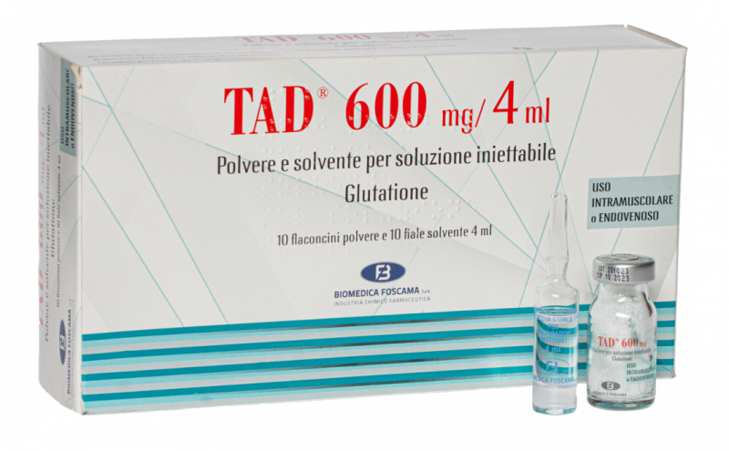 TAD 600 (Глутатион), Италия, 600мг/4мл, 10 ампул