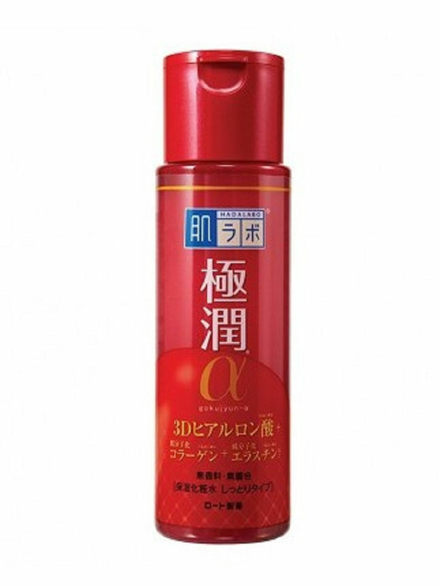 HADA LABO Gokujyun  Alpha Молочко для зрелой кожи лица с гиалуроновой кислотой с эффектом лифтинга, 140мл