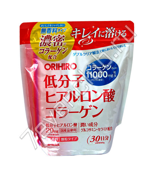 Orihiro коллагеновый комплекс с гиалуроновой кислотой (В порошке на 30 дней)