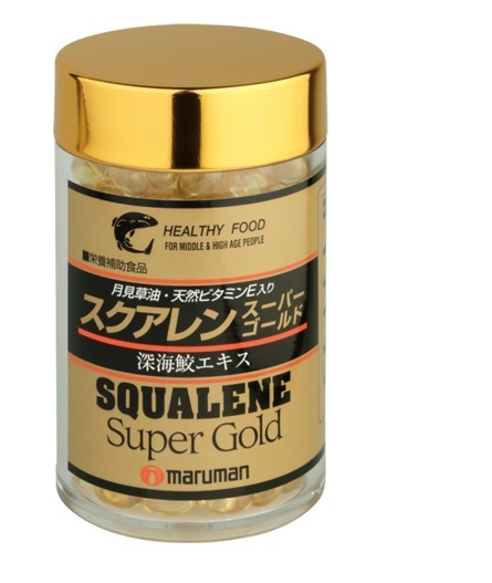 Maruman Squalene Super Gold Сквален (300 капсул на 60 - 100 дней)