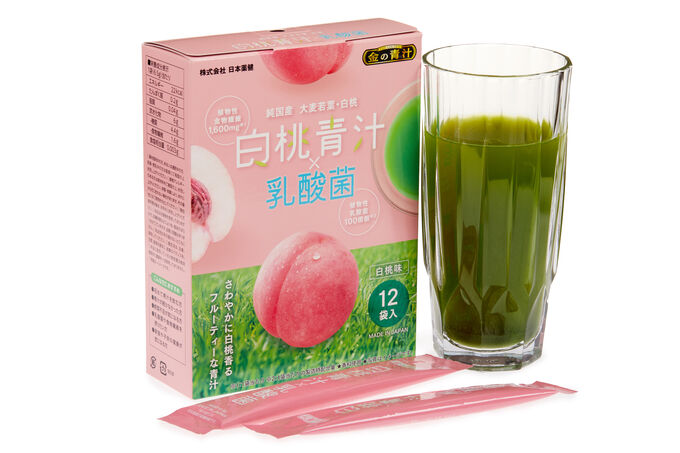 Аодзиру с молочнокислыми бактериями со вкусом белого персика, 12 пакетиков х 3г