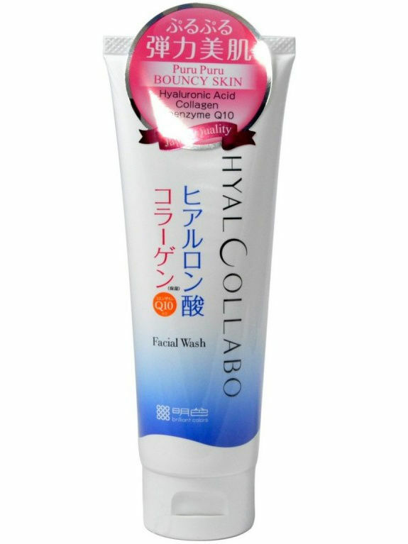 Meishoku Hyalcollabo Q10 Facial Wash Глубокоувлажняющая пенка для умывания с наноколлагеном и наногиалуроновой кислотой, 100г